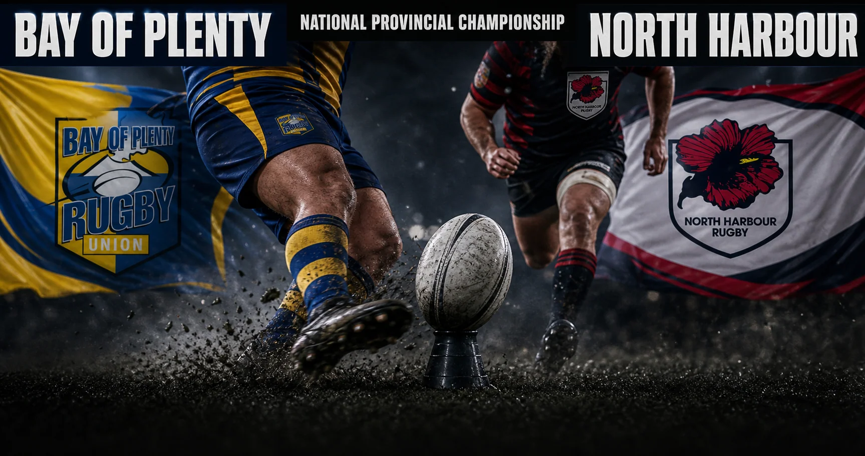 Affiche de la rencontre Bay of Plenty contre North Harbour