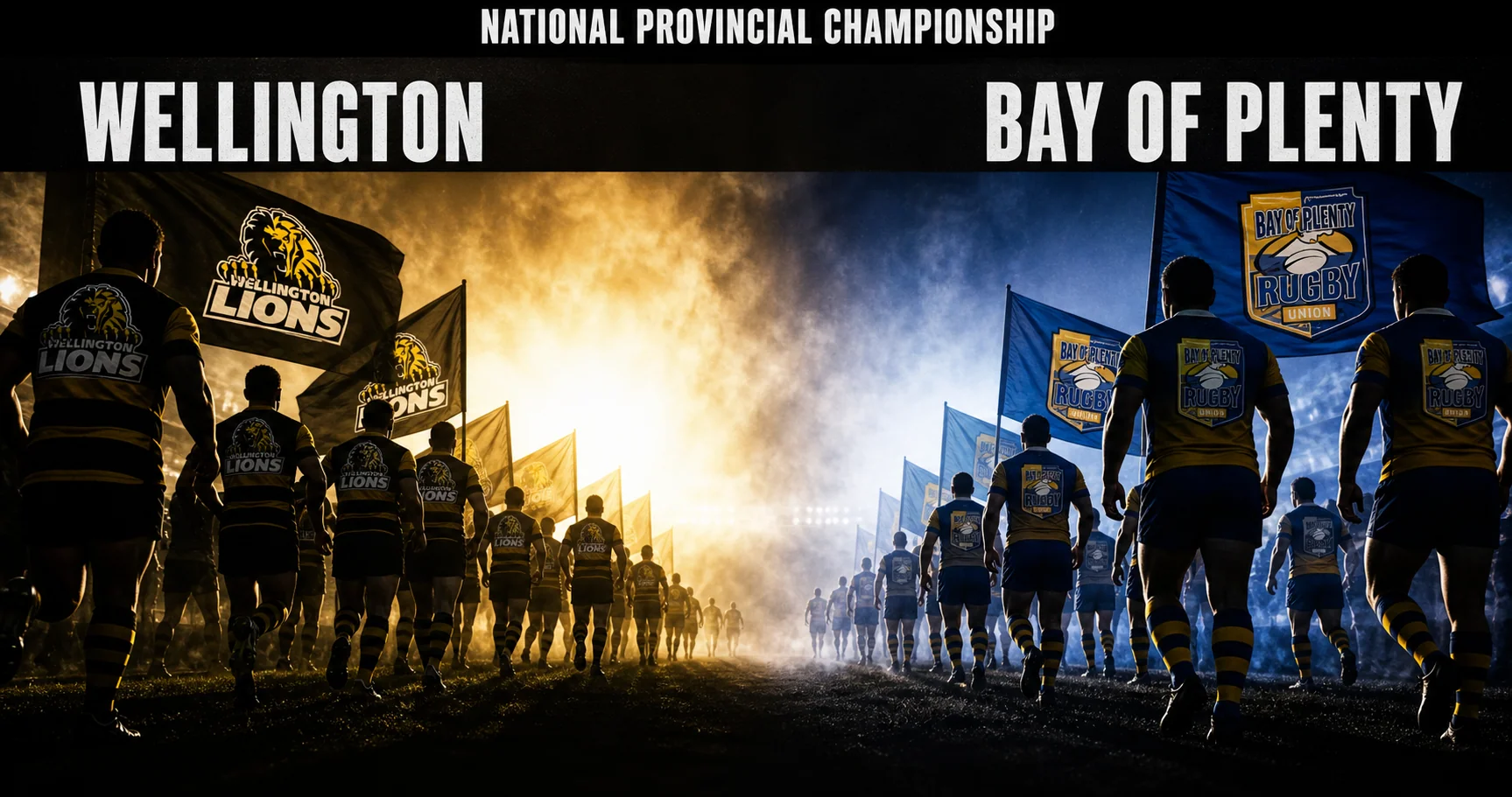 Affiche de la rencontre Wellington contre Bay of Plenty