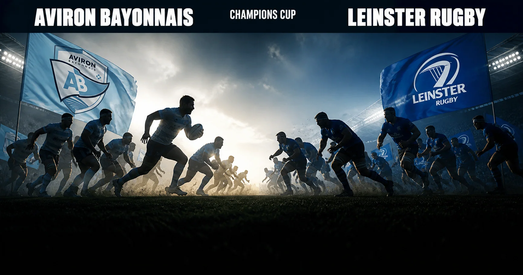Affiche de la rencontre Aviron Bayonnais contre Leinster Rugby
