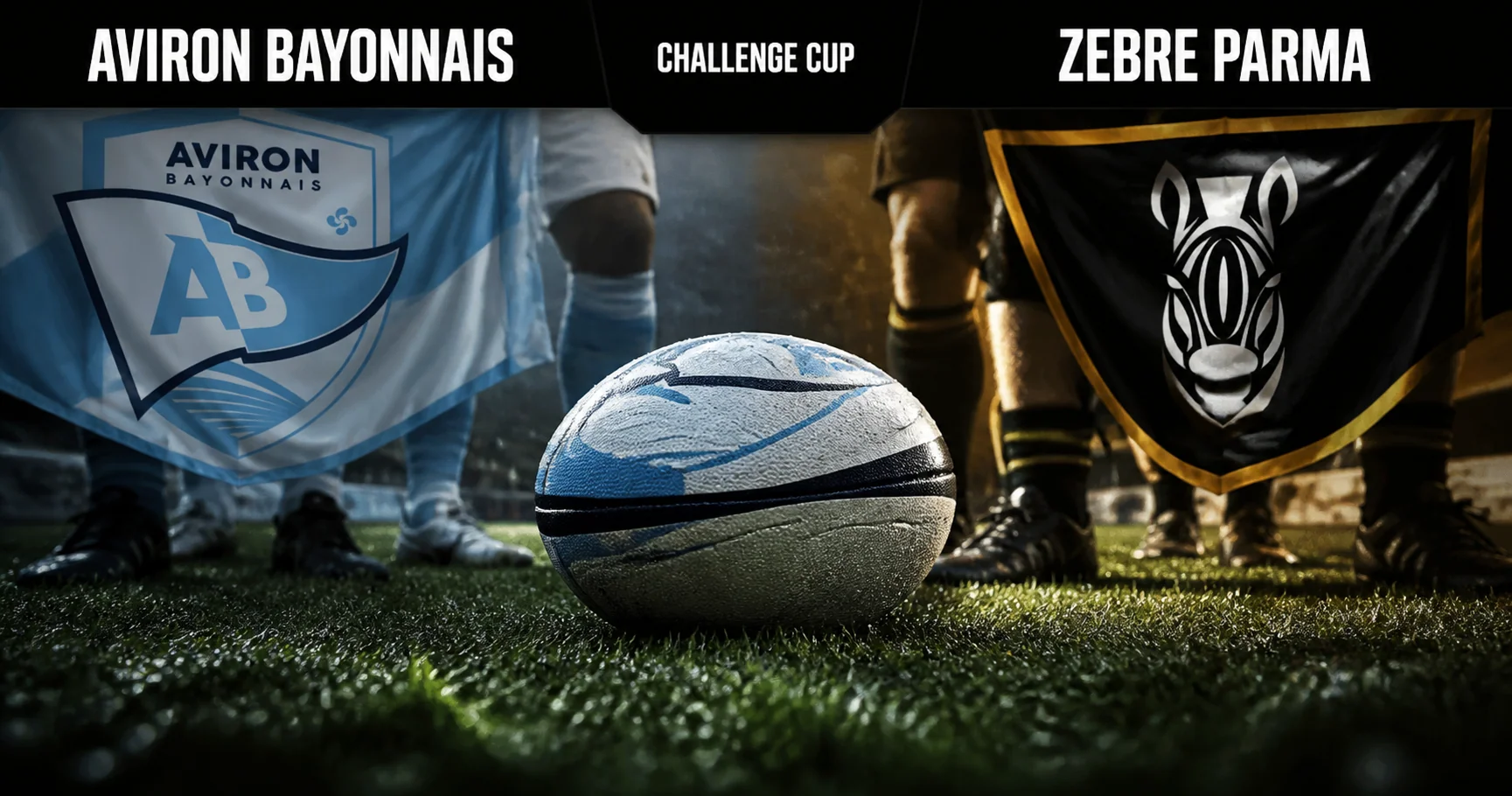 Affiche de la rencontre Aviron Bayonnais contre Zebre Parma