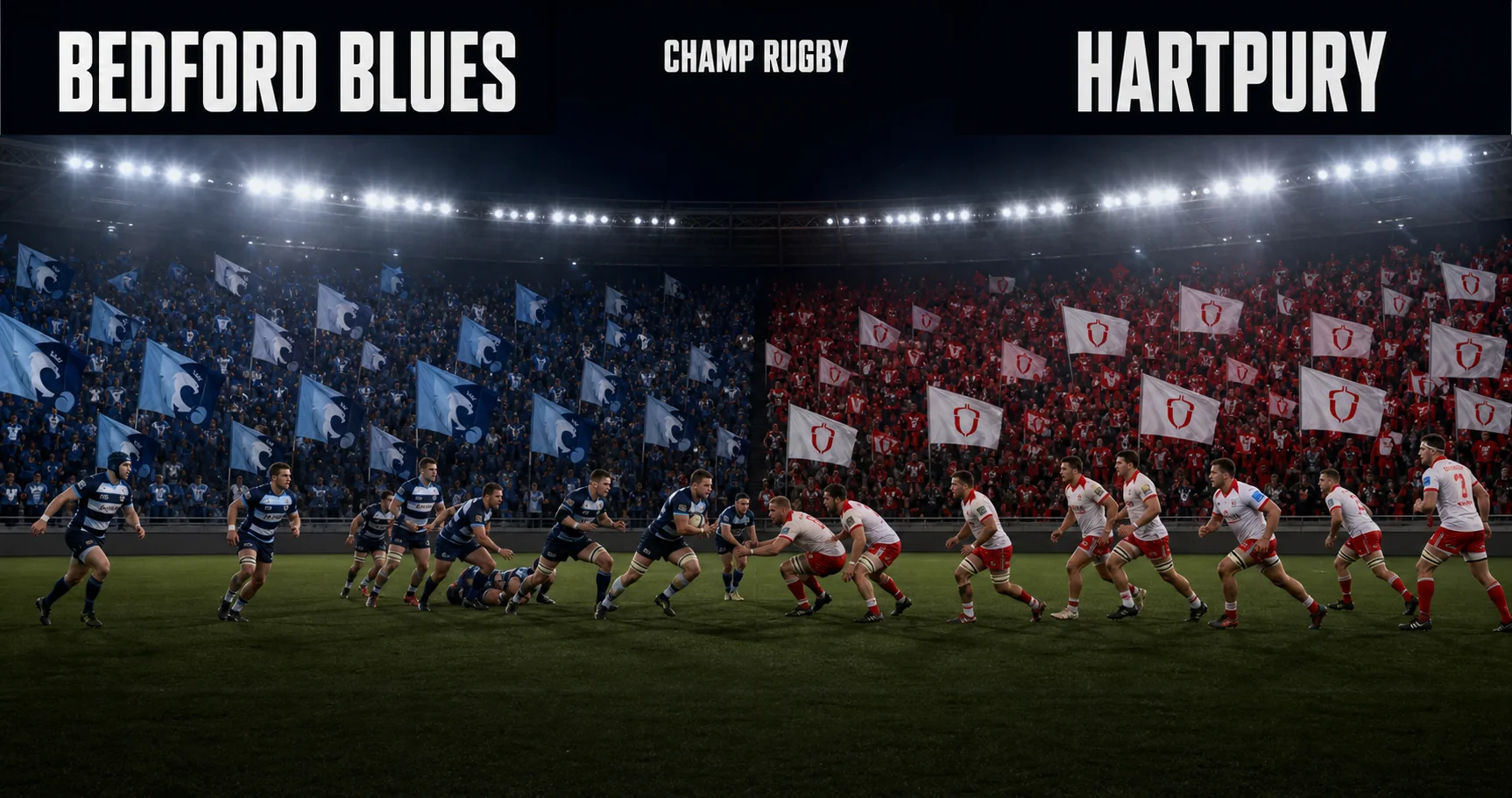 Affiche de la rencontre Bedford Blues contre Hartpury