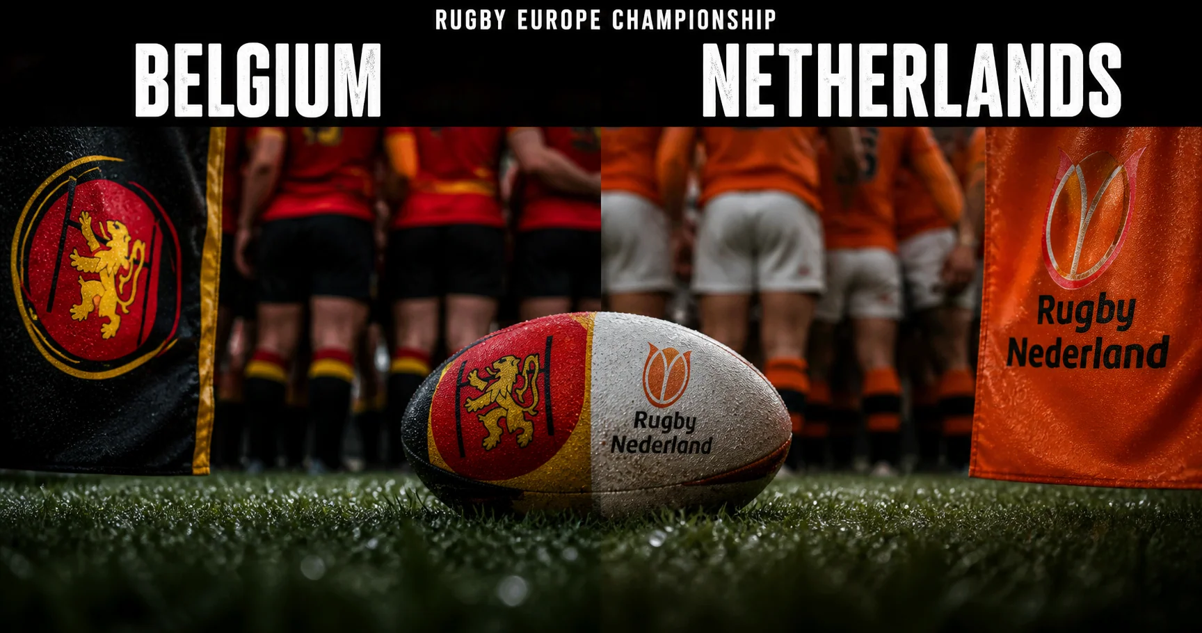 Affiche de la rencontre Belgique contre Pays-Bas