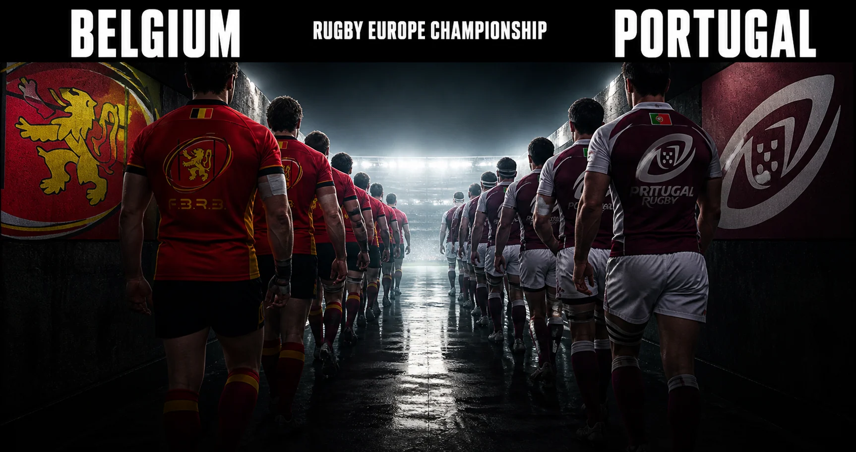 Affiche de la rencontre Belgique contre Portugal