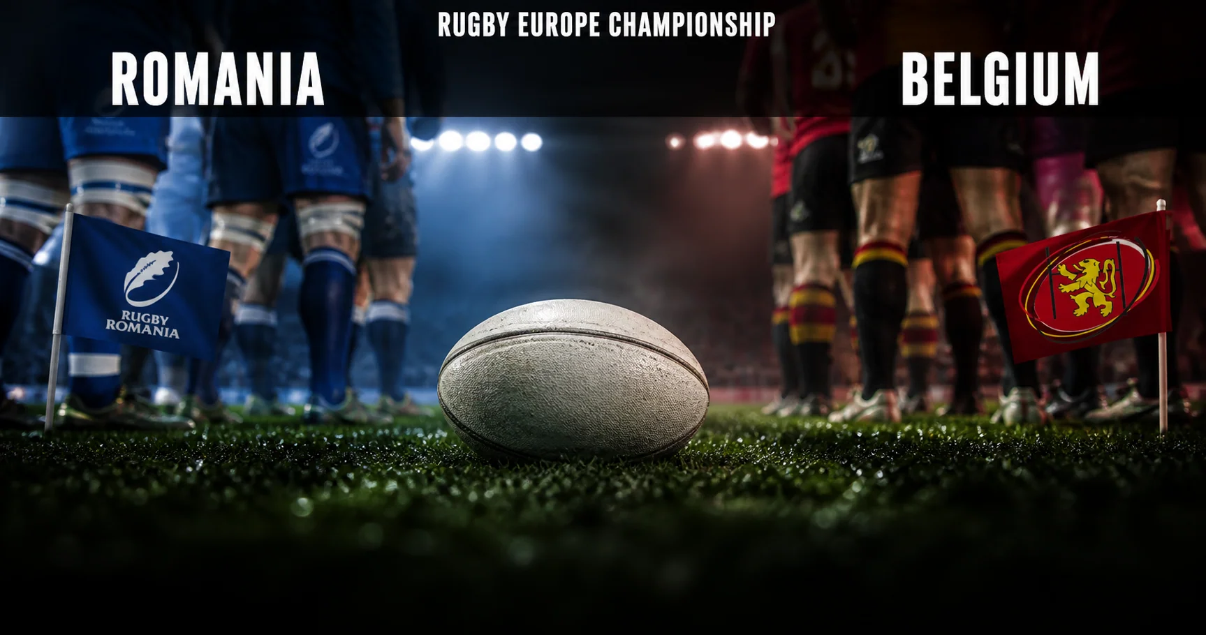 Affiche de la rencontre Roumanie contre Belgique