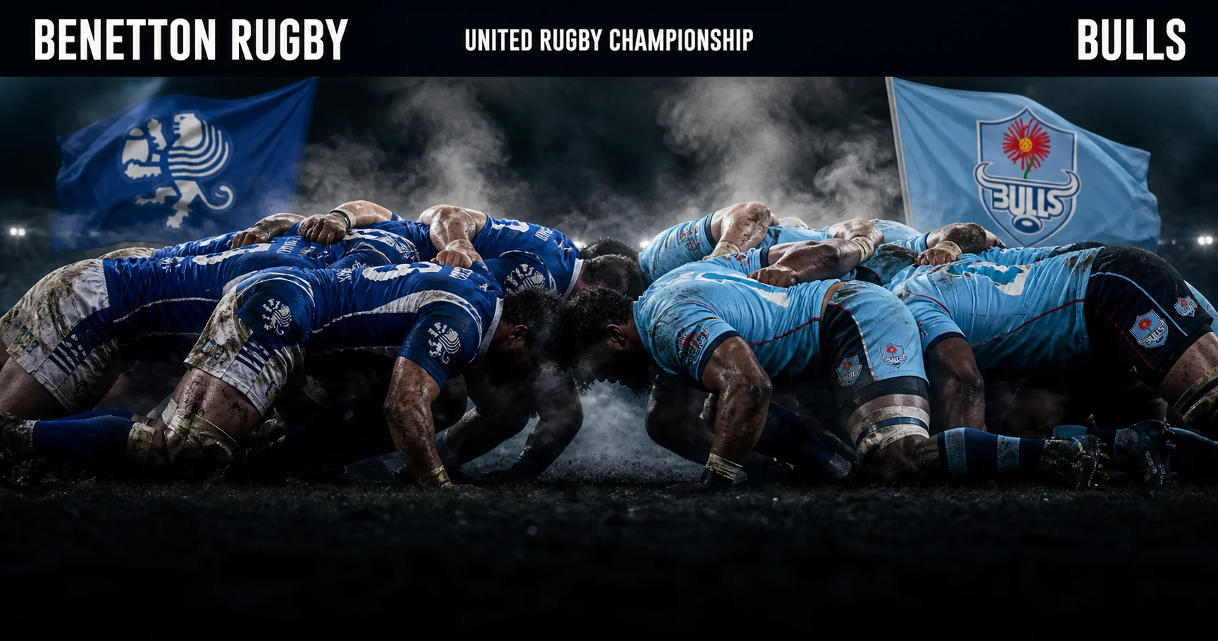 Affiche de la rencontre Benetton Rugby contre Bulls
