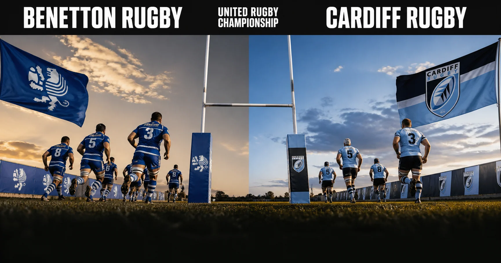 Affiche de la rencontre Benetton Rugby contre Cardiff Rugby