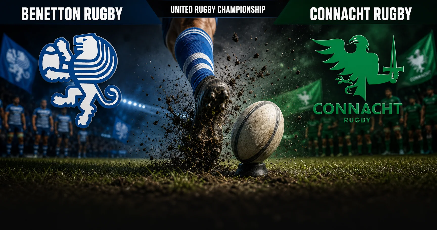 Affiche de la rencontre Benetton Rugby contre Connacht Rugby
