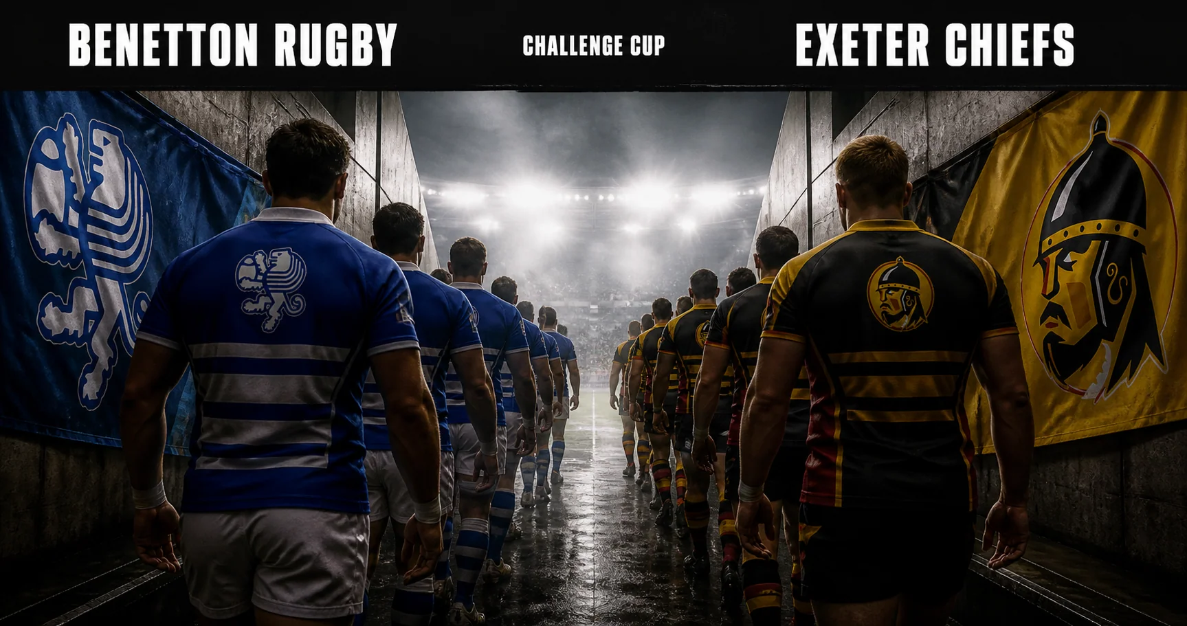 Affiche de la rencontre Benetton Rugby contre Exeter Chiefs