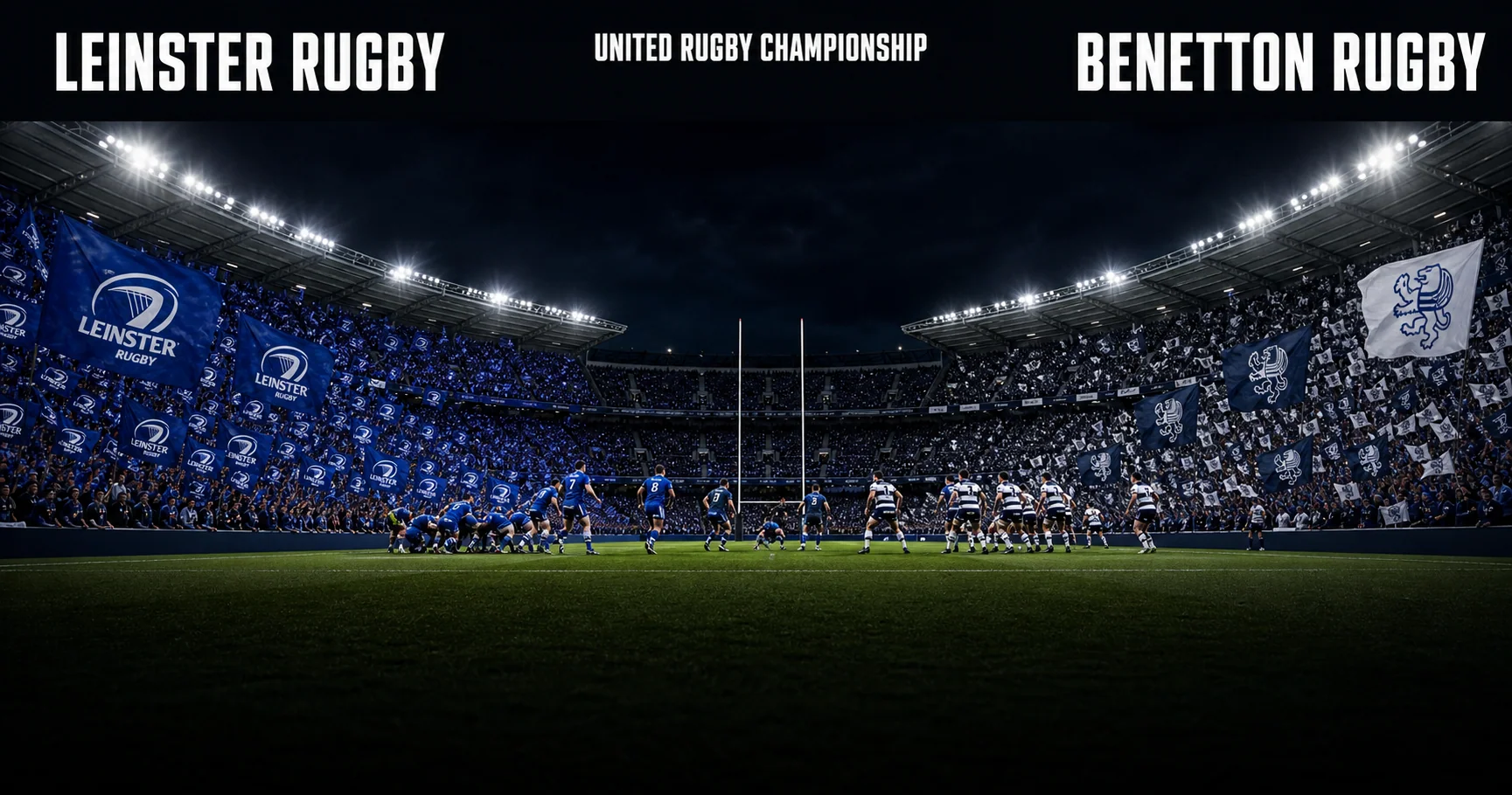 Affiche de la rencontre Leinster Rugby contre Benetton Rugby