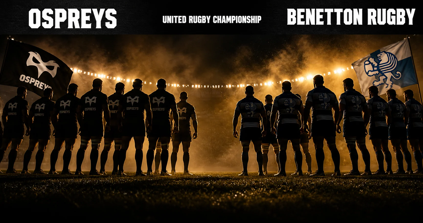 Affiche de la rencontre Ospreys contre Benetton Rugby