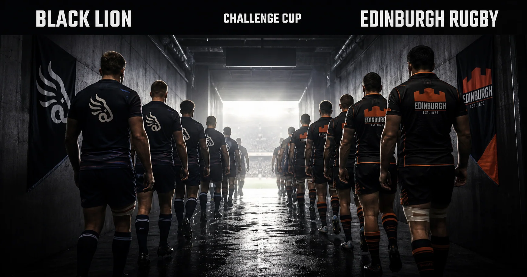 Affiche de la rencontre Black Lion contre Edinburgh Rugby
