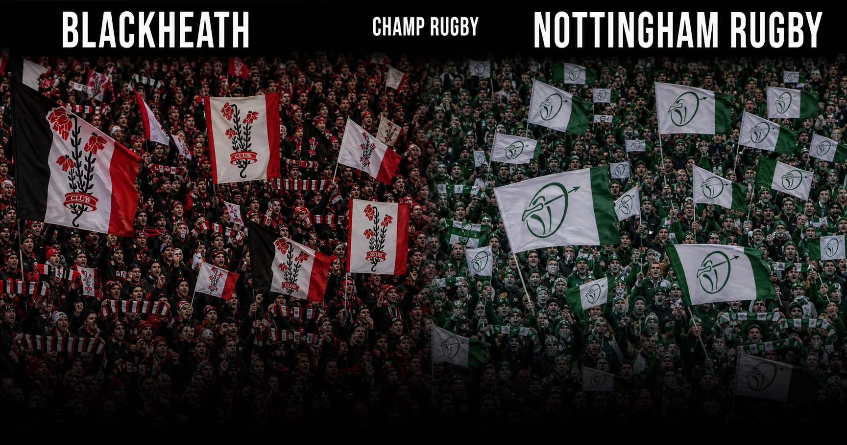 Affiche de la rencontre Blackheath contre Nottingham Rugby