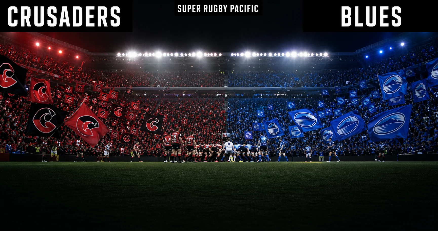 Affiche de la rencontre Crusaders contre Blues