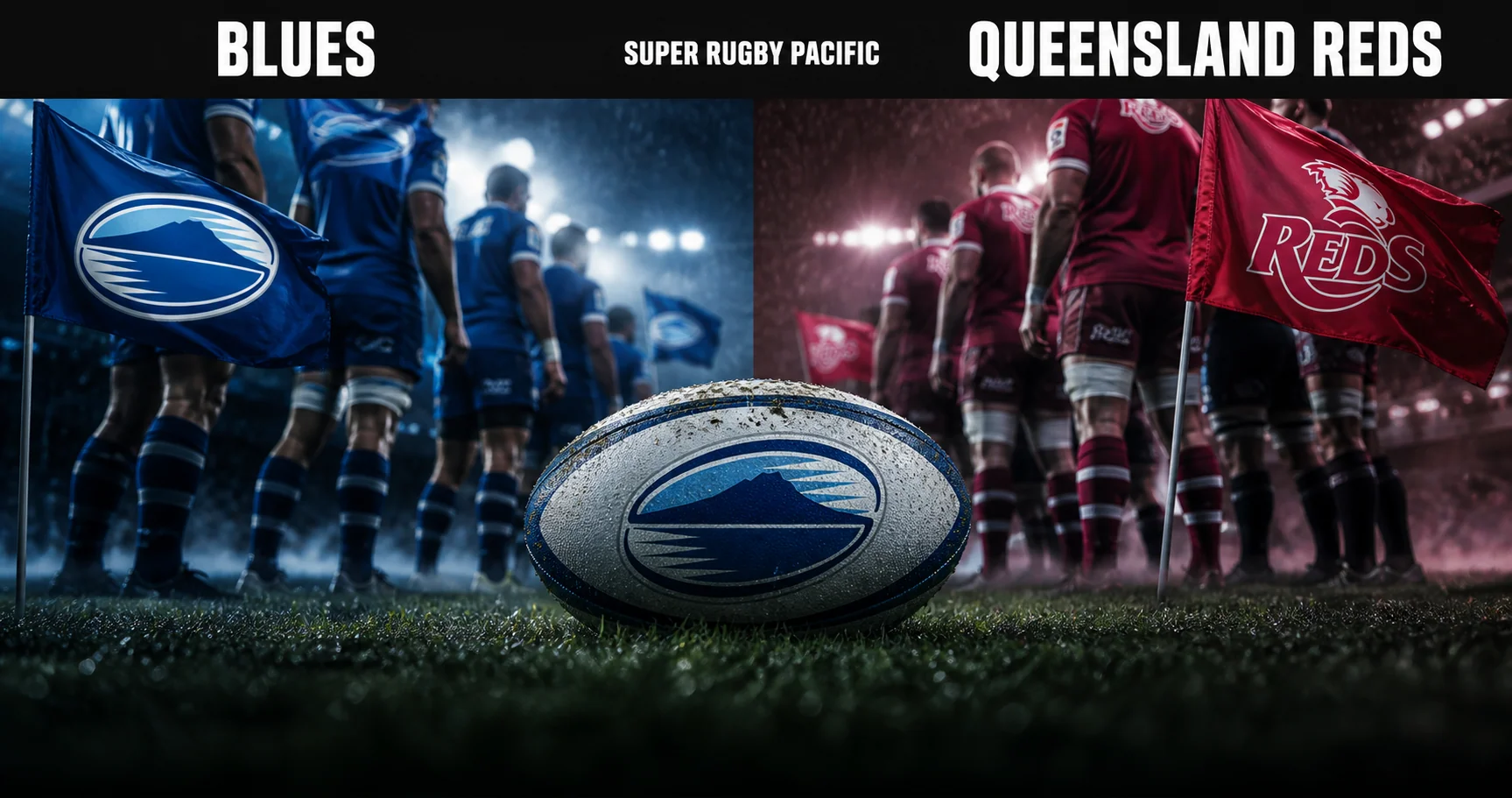 Affiche de la rencontre Blues contre Queensland Reds