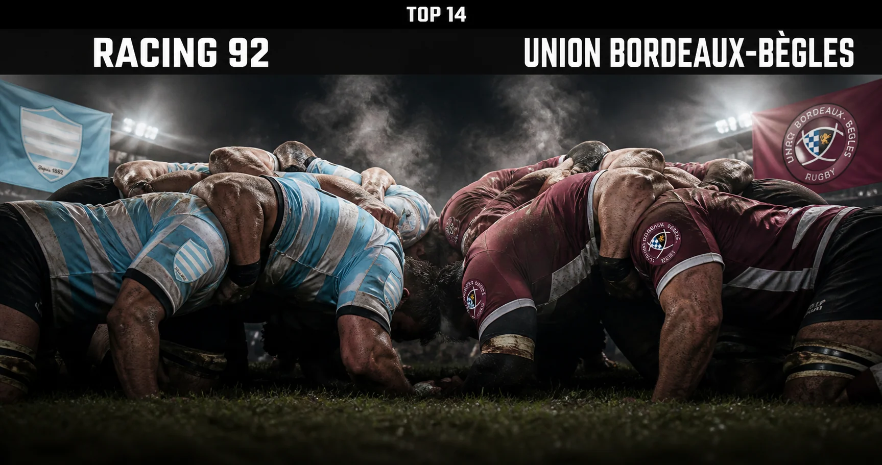 Affiche de la rencontre Racing 92 contre Union Bordeaux-Bègles