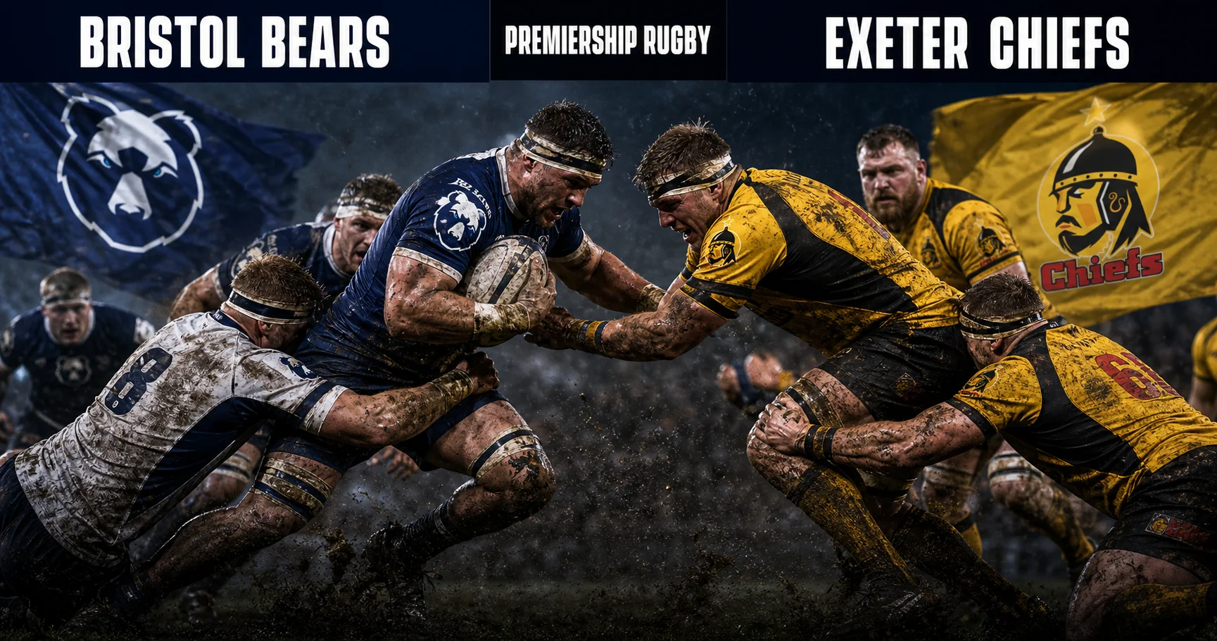 Affiche de la rencontre Bristol Bears contre Exeter Chiefs