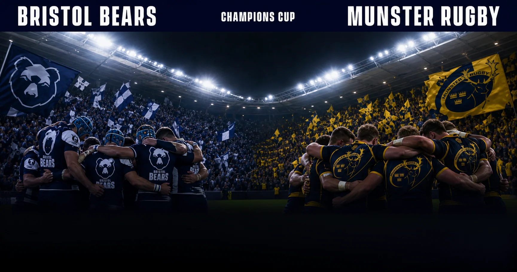 Affiche de la rencontre Bristol Bears contre Munster Rugby
