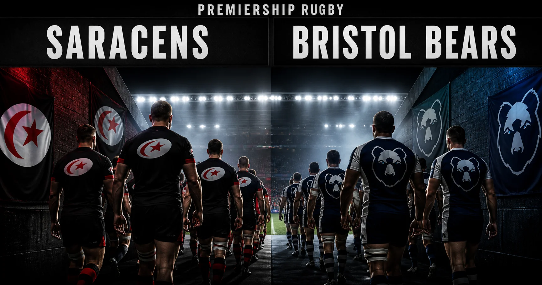 Affiche de la rencontre Saracens contre Bristol Bears