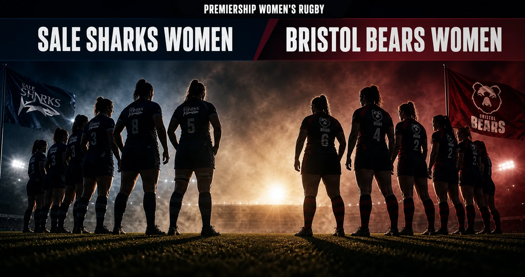 Affiche de la rencontre Sale Sharks Women contre Bristol Bears Women