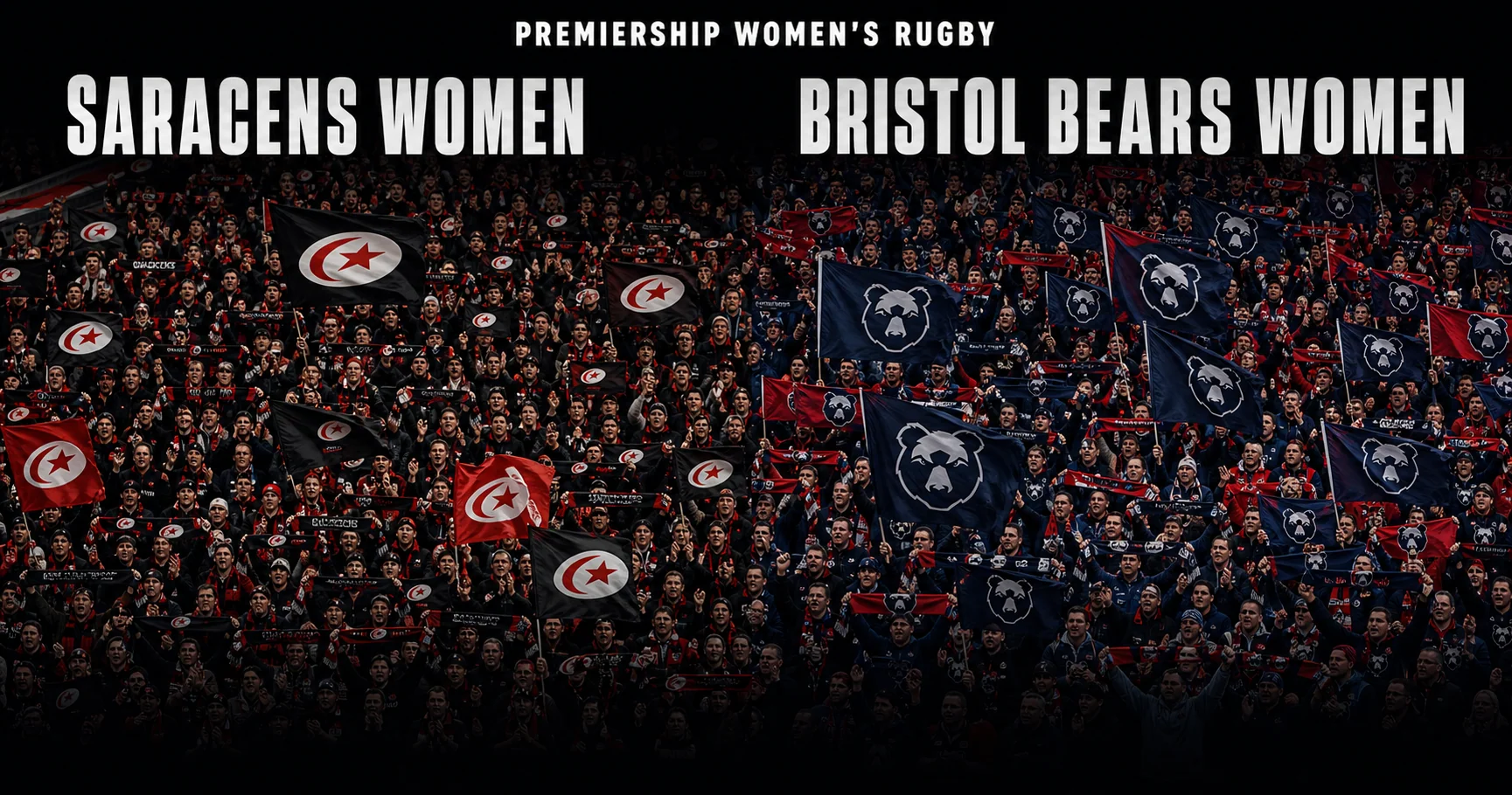 Affiche de la rencontre Saracens Women contre Bristol Bears Women