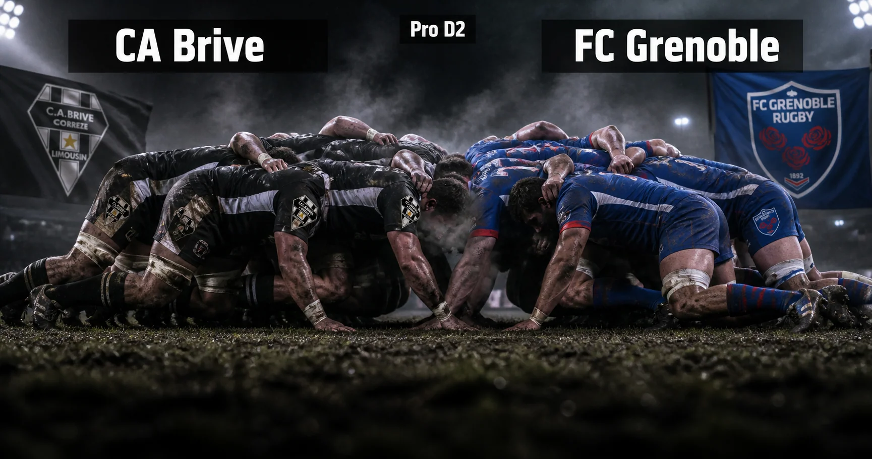 Affiche de la rencontre CA Brive contre FC Grenoble