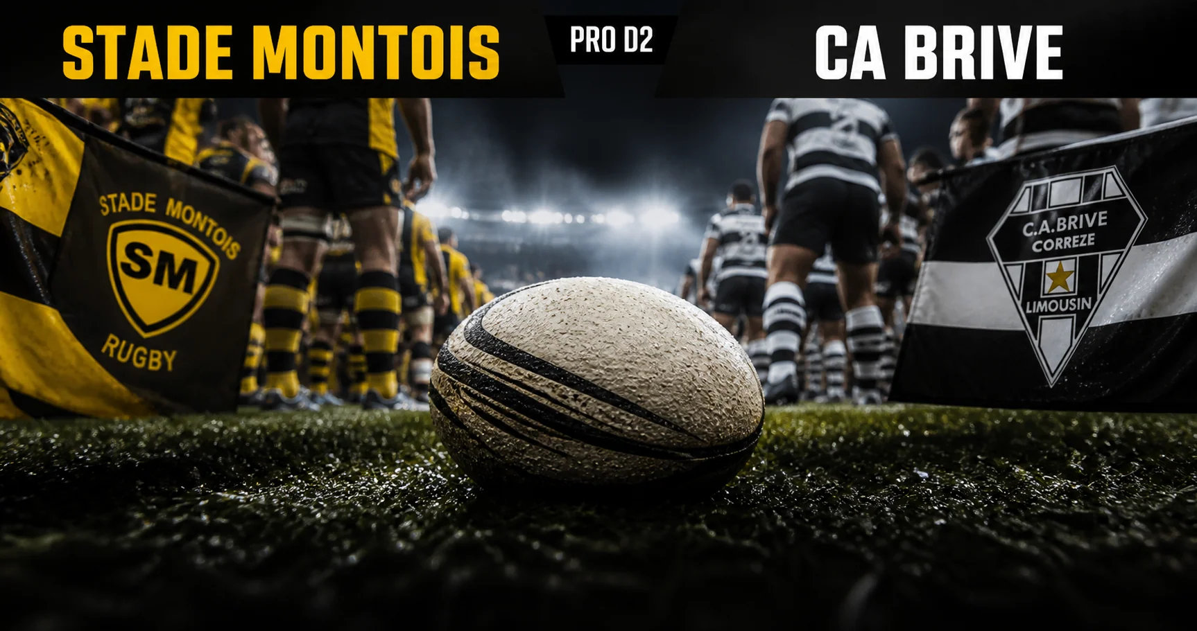 Affiche de la rencontre Stade Montois contre CA Brive