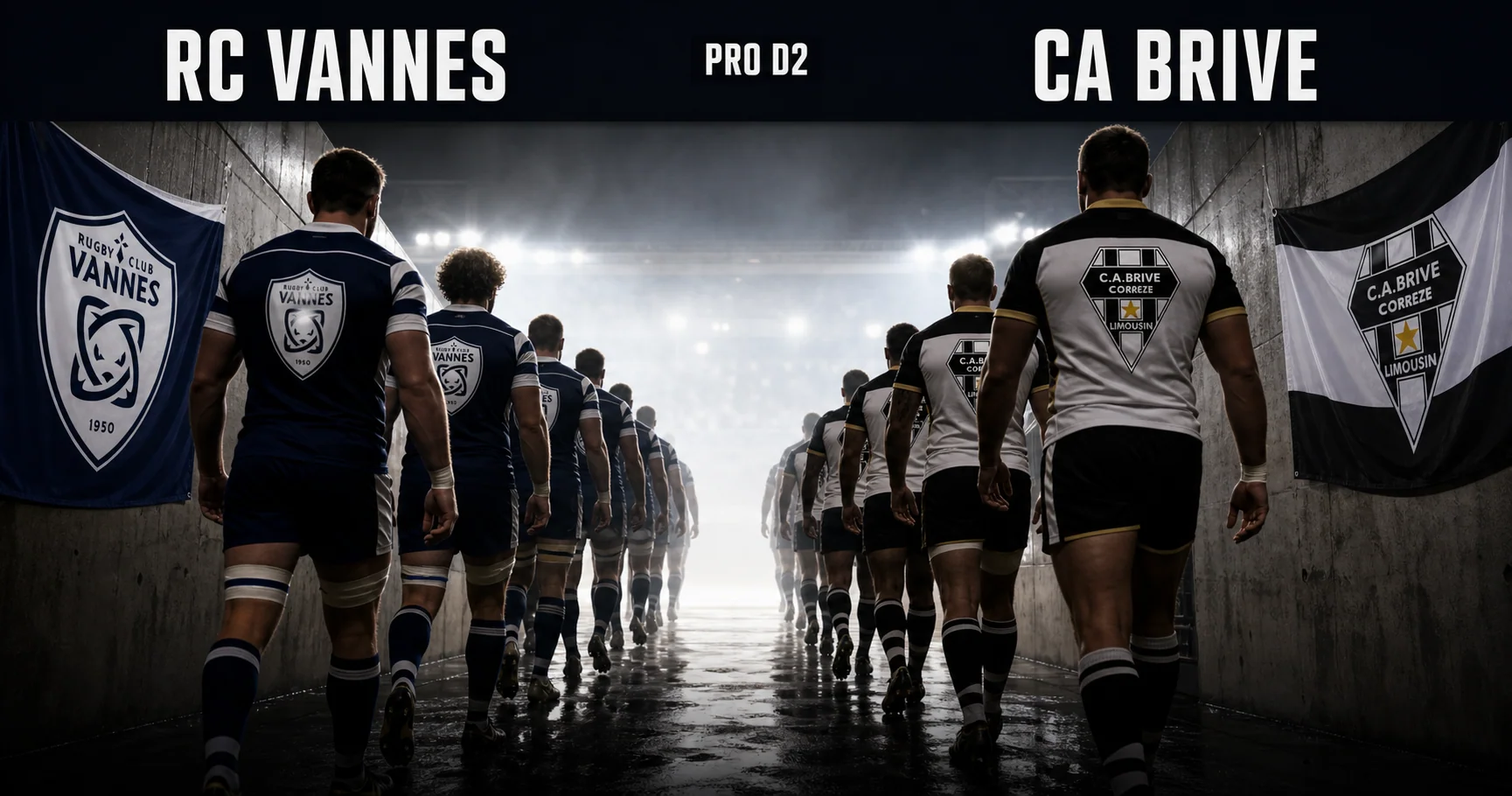 Affiche de la rencontre RC Vannes contre CA Brive