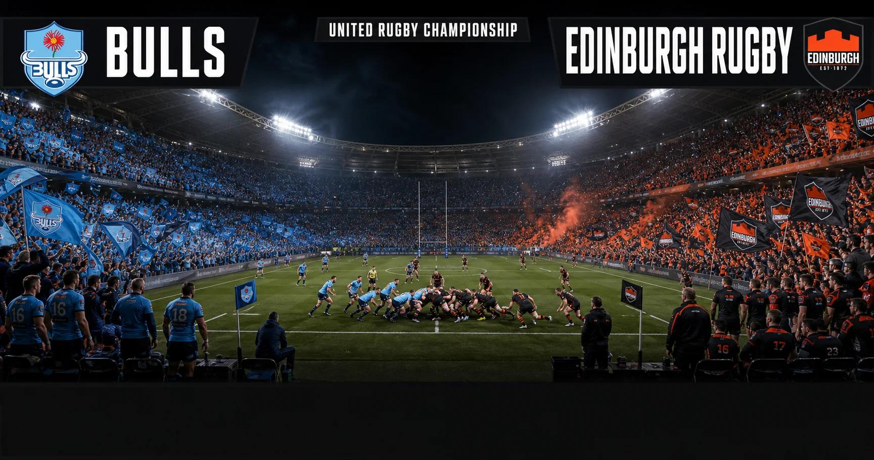 Affiche de la rencontre Bulls contre Edinburgh Rugby