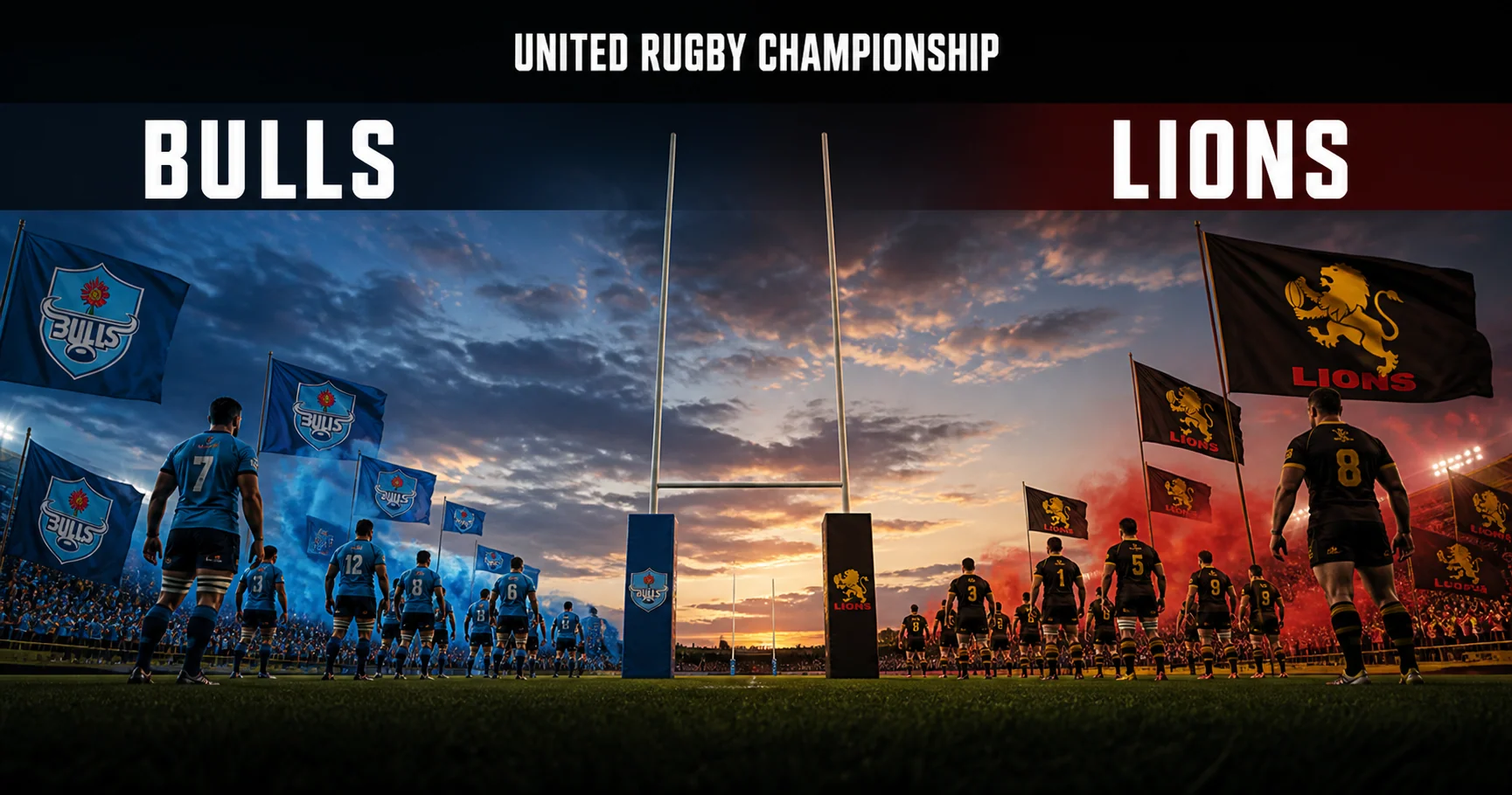 Affiche de la rencontre Bulls contre Lions