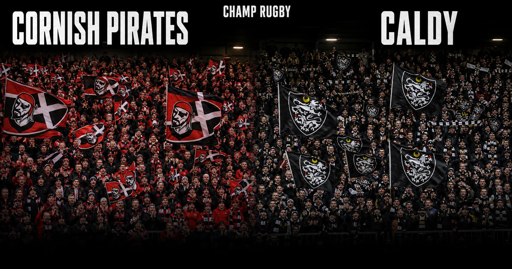 Affiche de la rencontre Cornish Pirates contre Caldy
