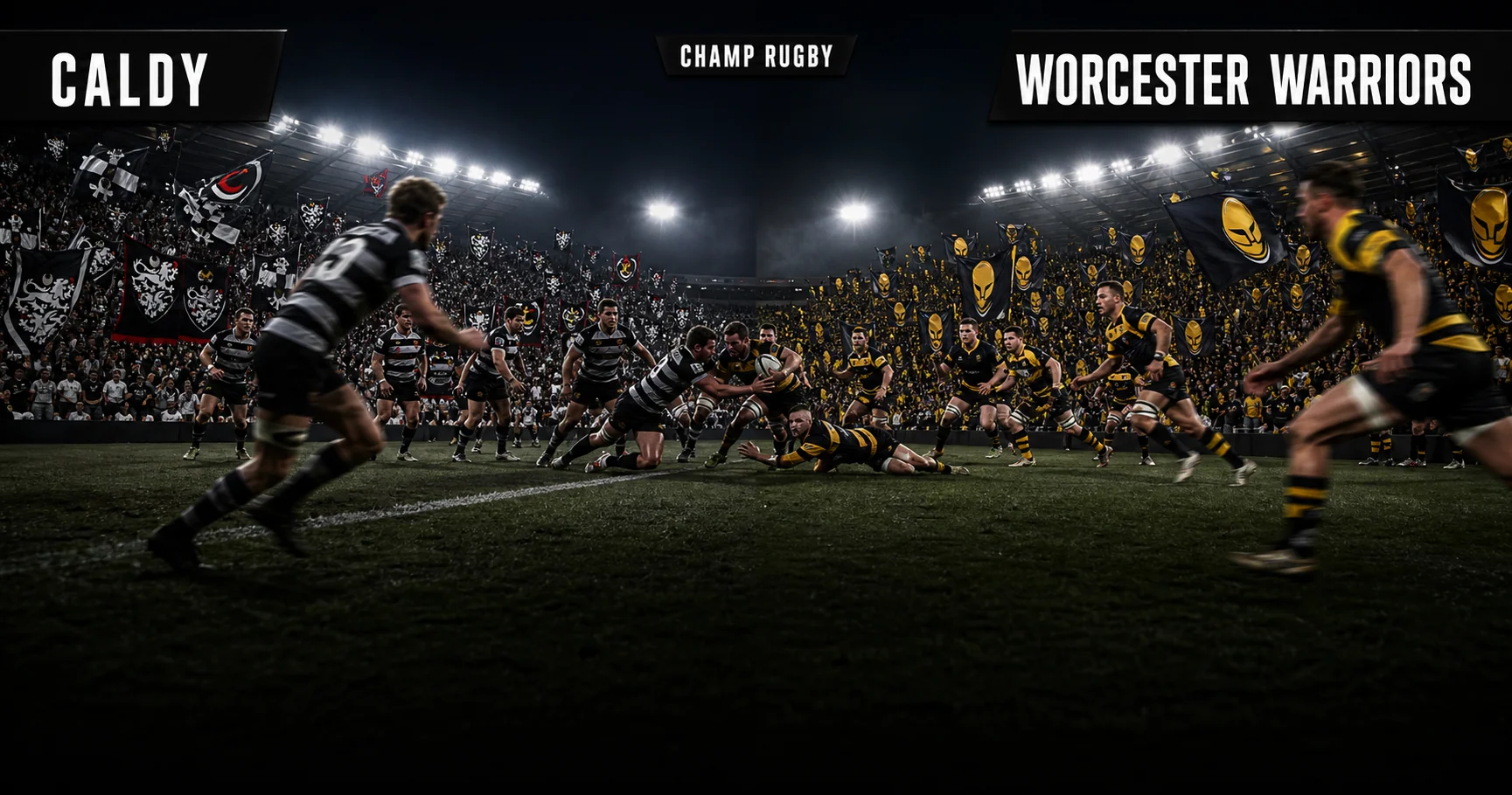 Affiche de la rencontre Caldy contre Worcester Warriors