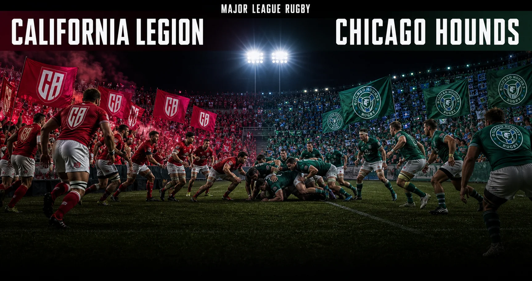 Affiche de la rencontre California Legion contre Chicago Hounds