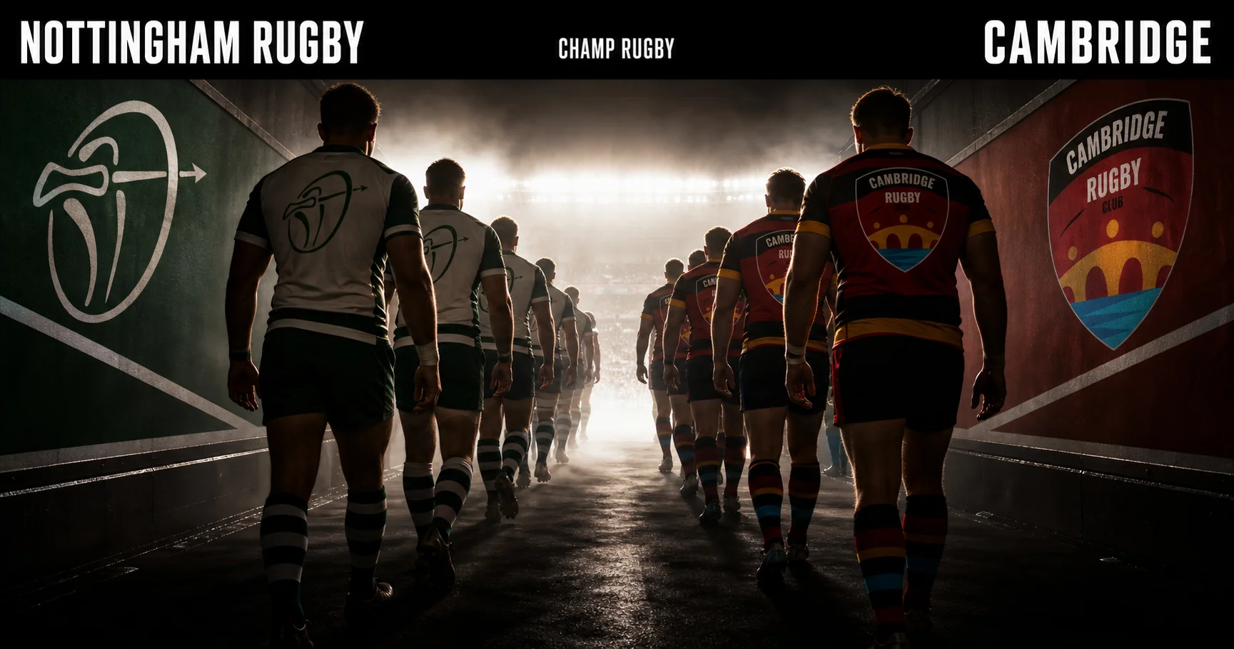 Affiche de la rencontre Nottingham Rugby contre Cambridge
