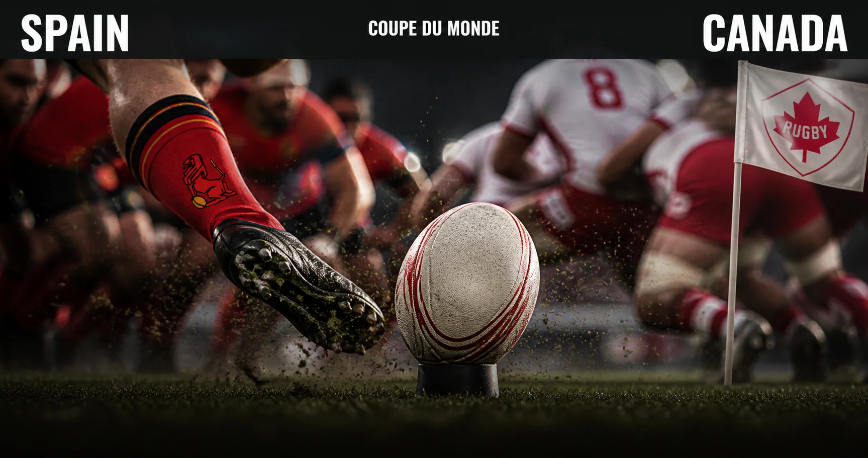 Affiche de la rencontre Espagne contre Canada