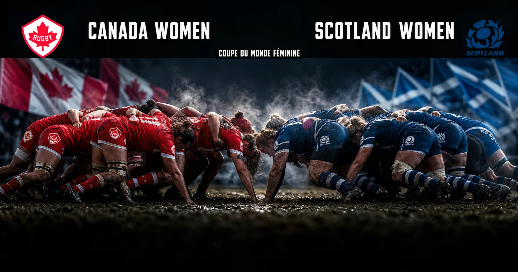 Affiche de la rencontre Canada féminin contre Écosse féminine
