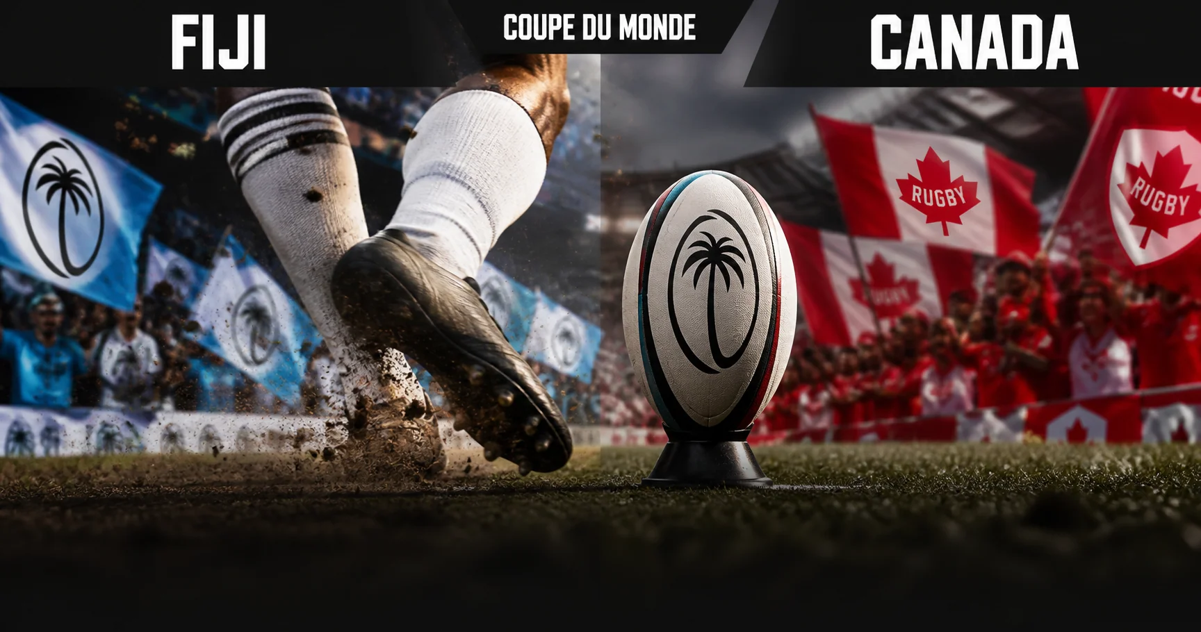Affiche de la rencontre Fidji contre Canada