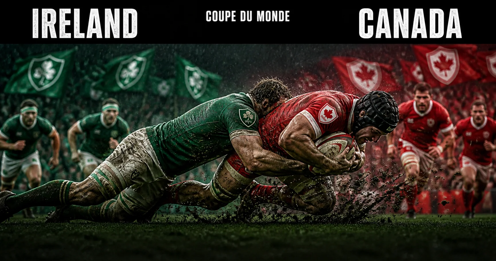 Affiche de la rencontre Irlande contre Canada