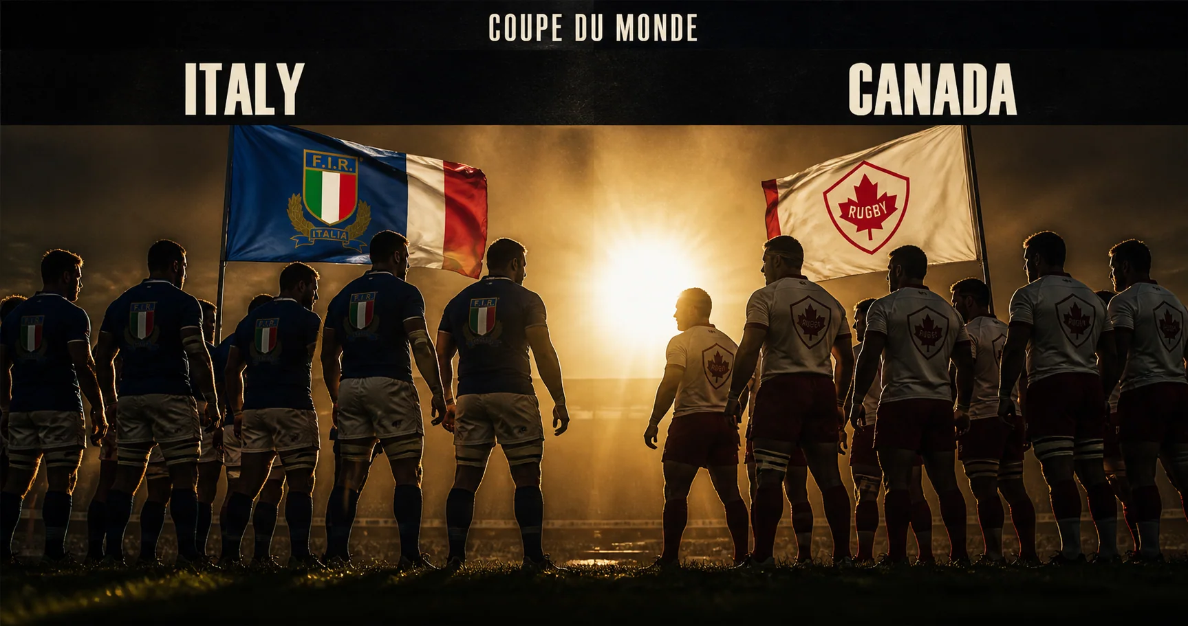 Affiche de la rencontre Italie contre Canada
