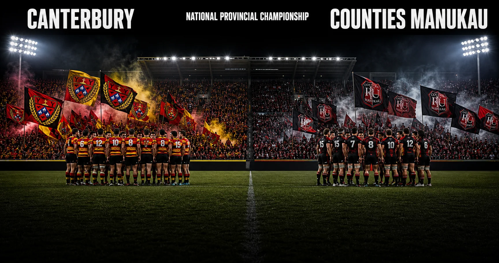 Affiche de la rencontre Canterbury contre Counties Manukau