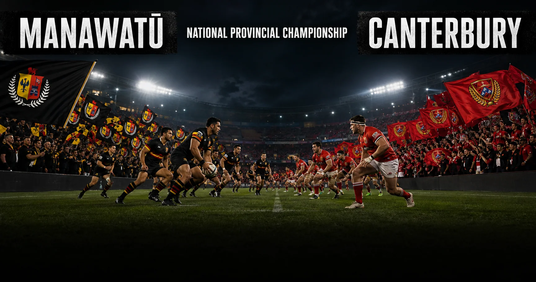 Affiche de la rencontre Manawatū contre Canterbury