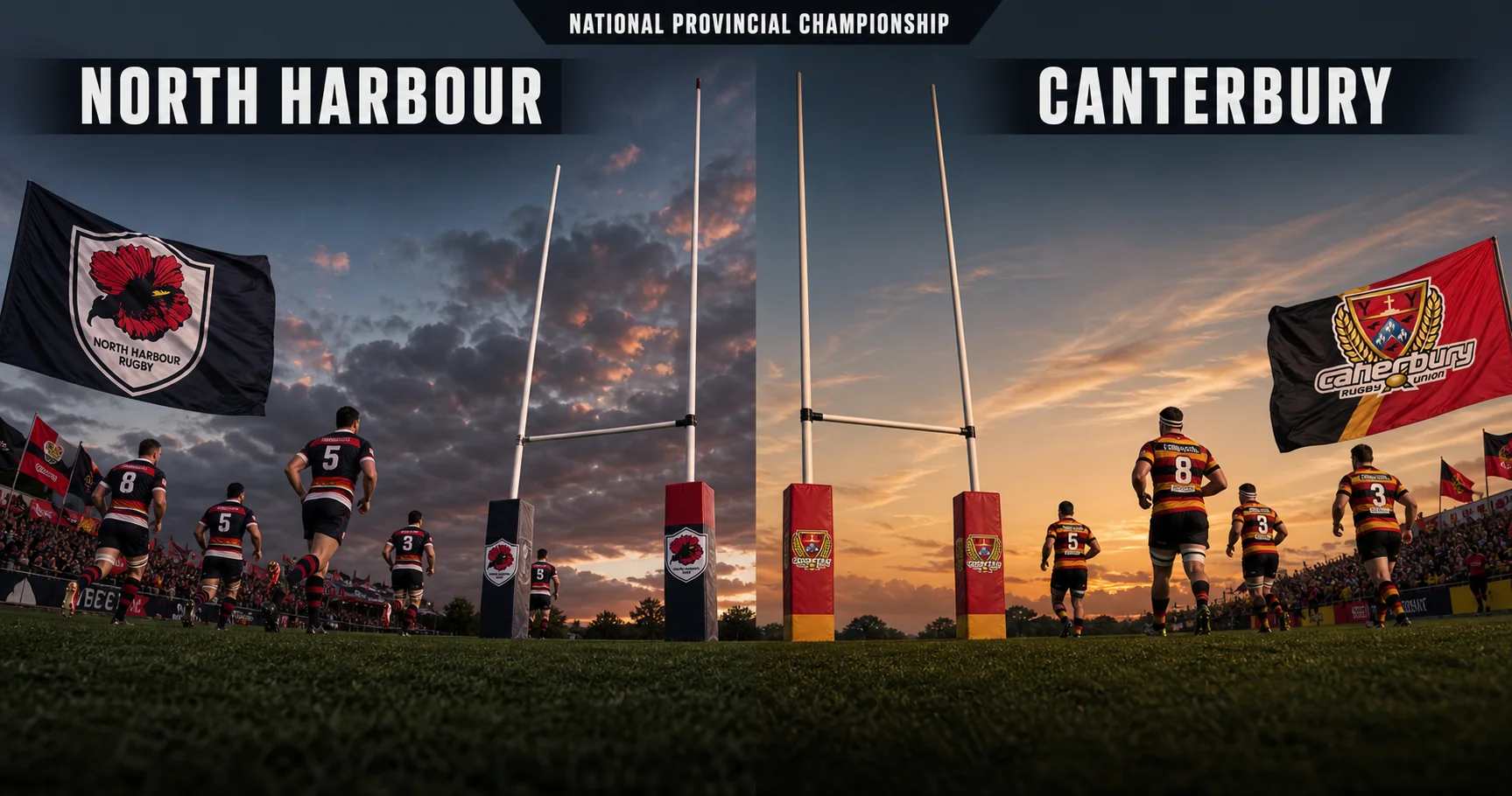 Affiche de la rencontre North Harbour contre Canterbury