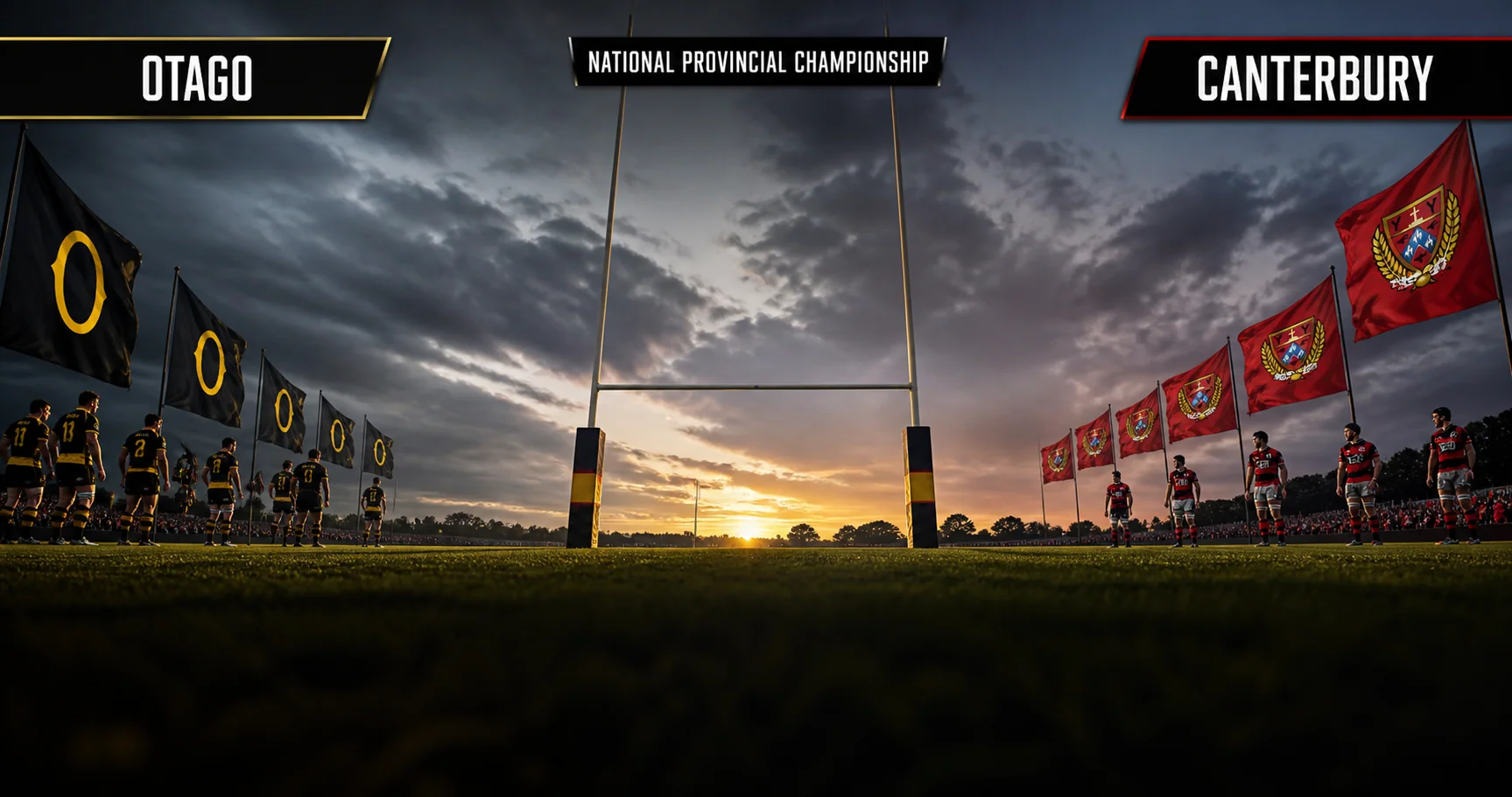 Affiche de la rencontre Otago contre Canterbury