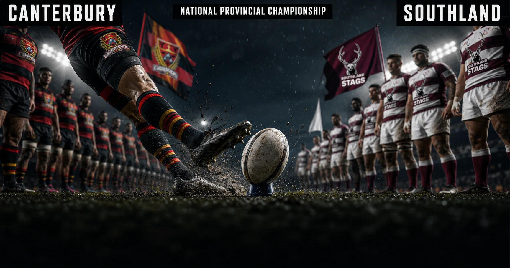 Affiche de la rencontre Canterbury contre Southland
