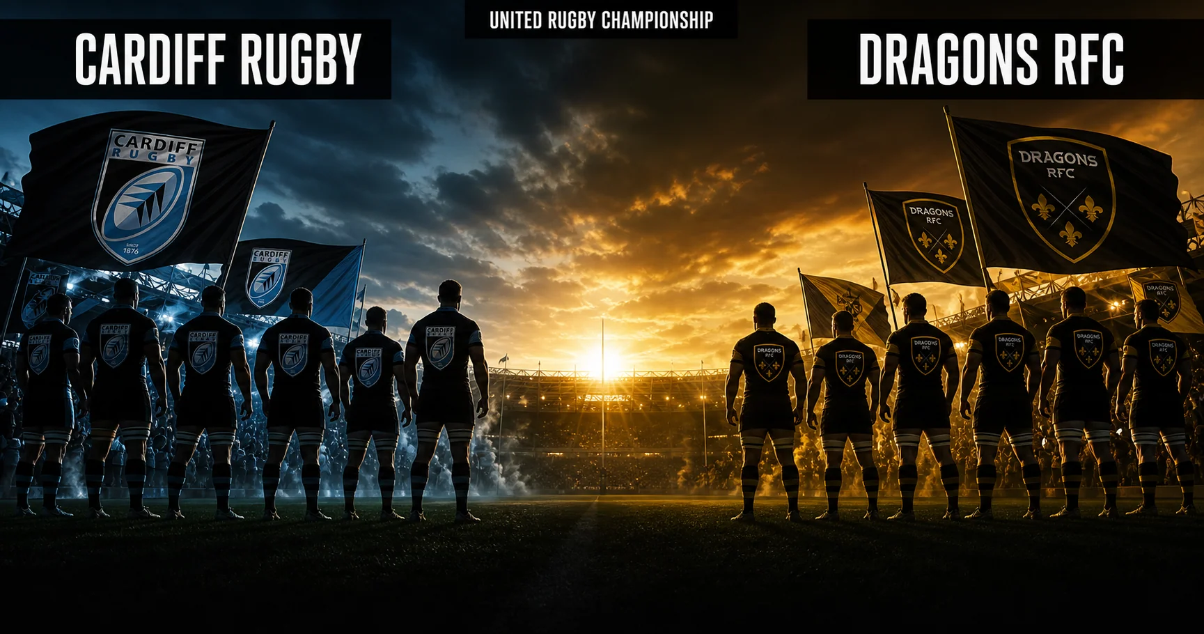 Affiche de la rencontre Cardiff Rugby contre Dragons RFC
