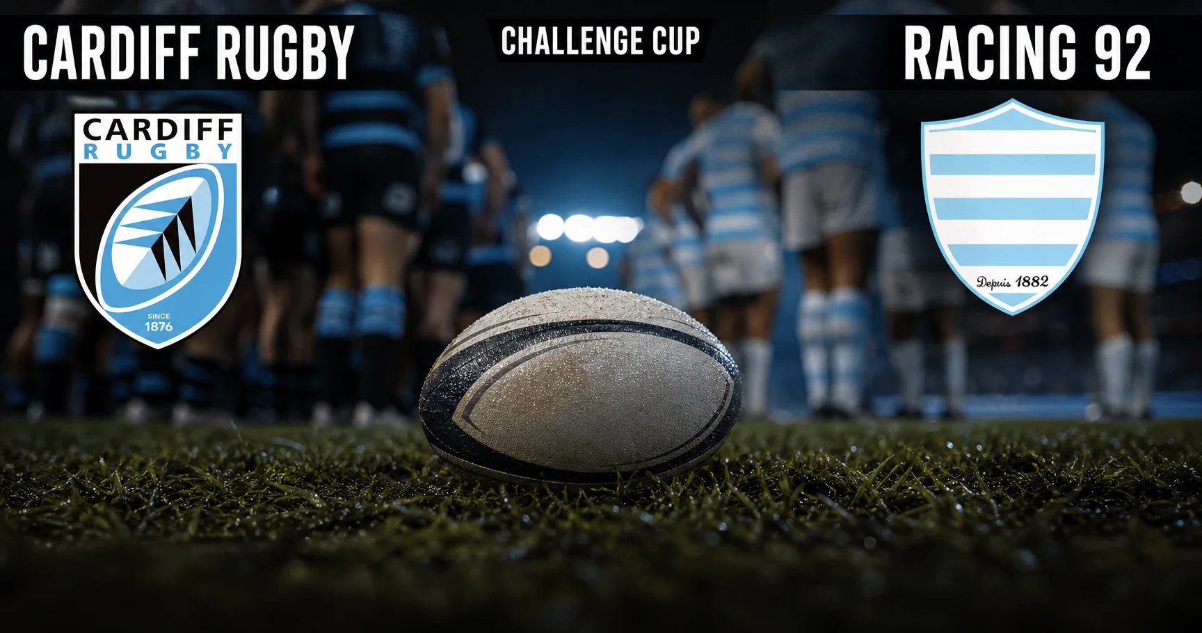 Affiche de la rencontre Cardiff Rugby contre Racing 92