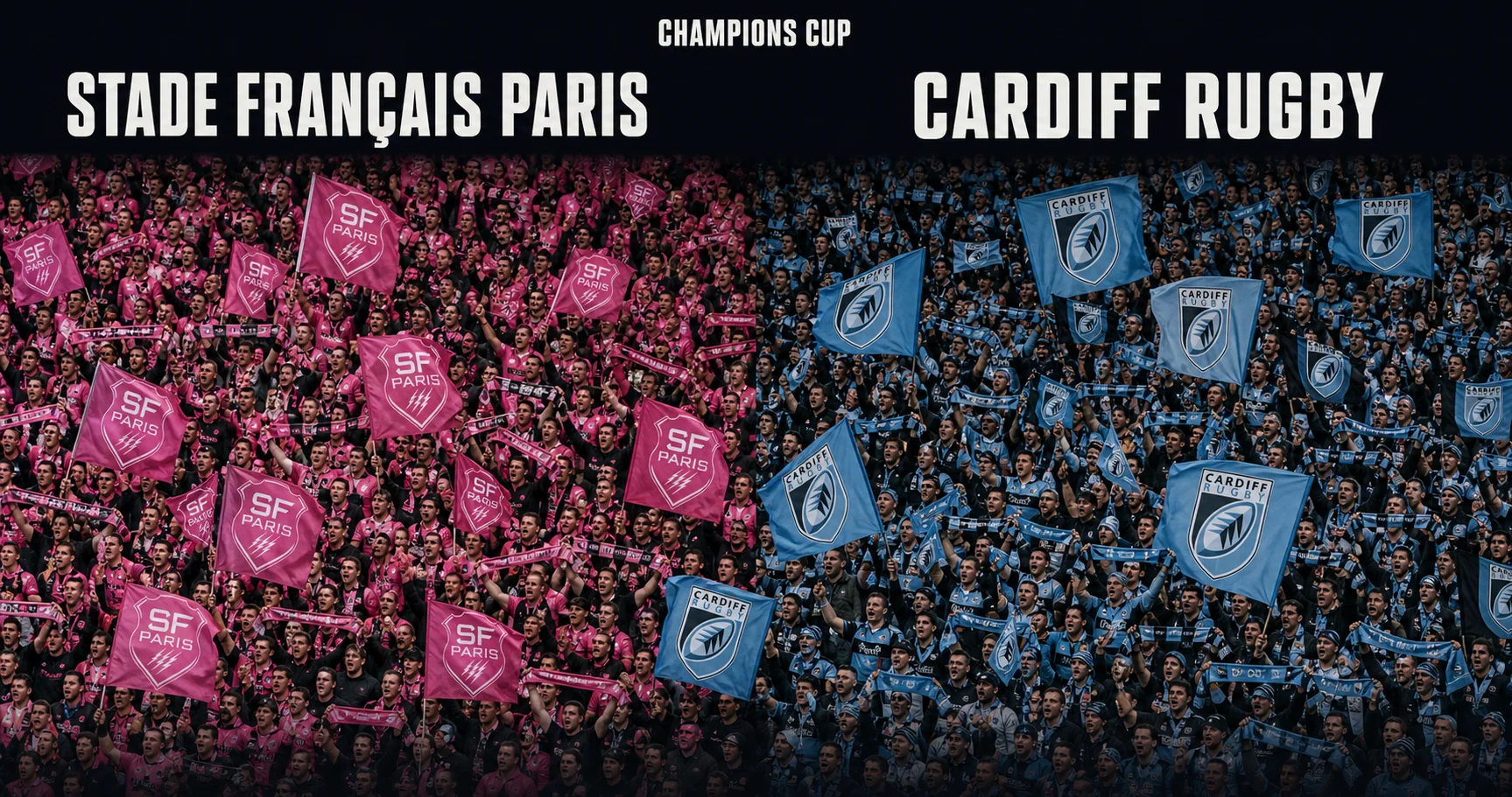 Affiche de la rencontre Stade Français Paris contre Cardiff Rugby