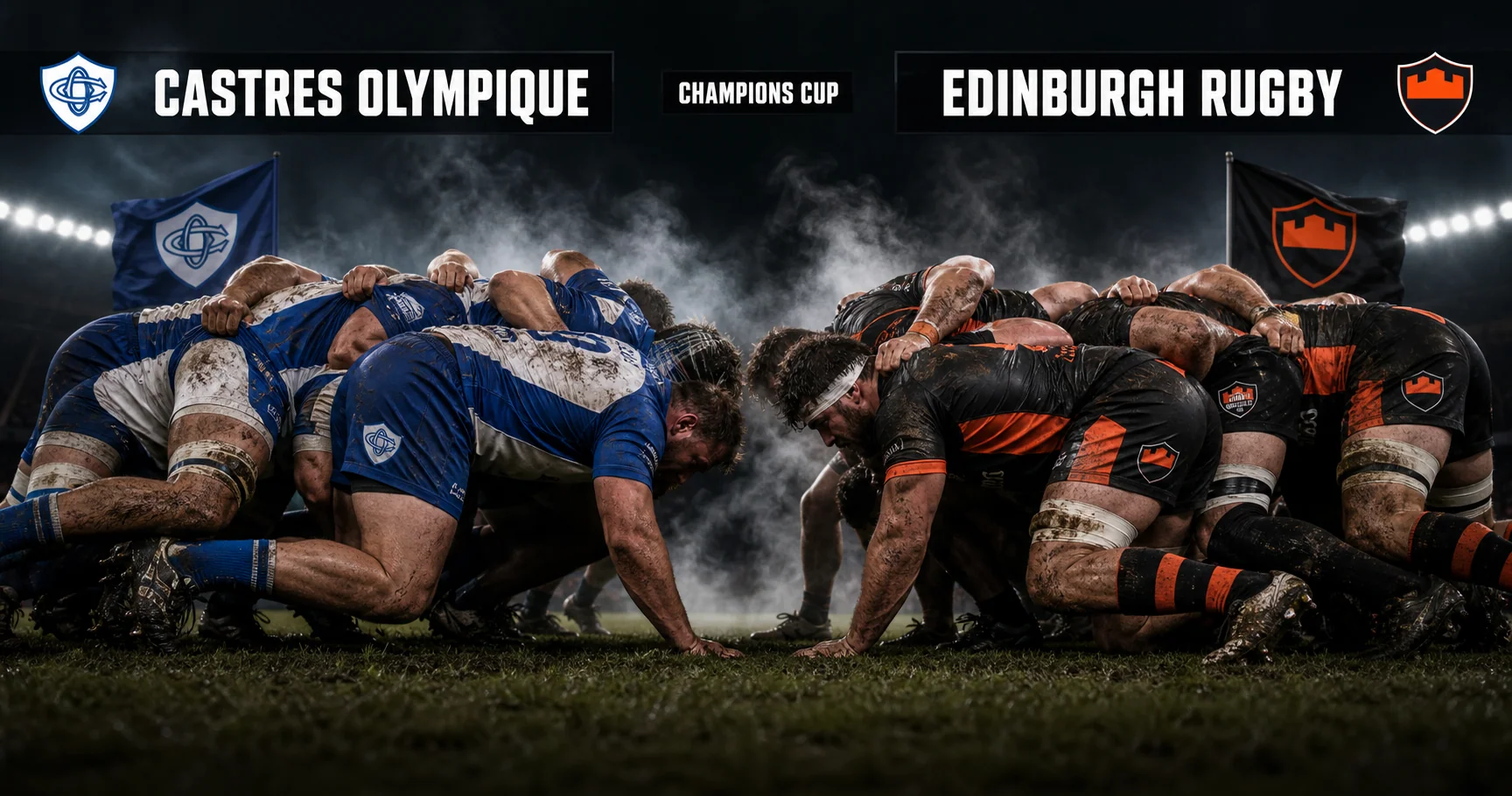 Affiche de la rencontre Castres Olympique contre Edinburgh Rugby