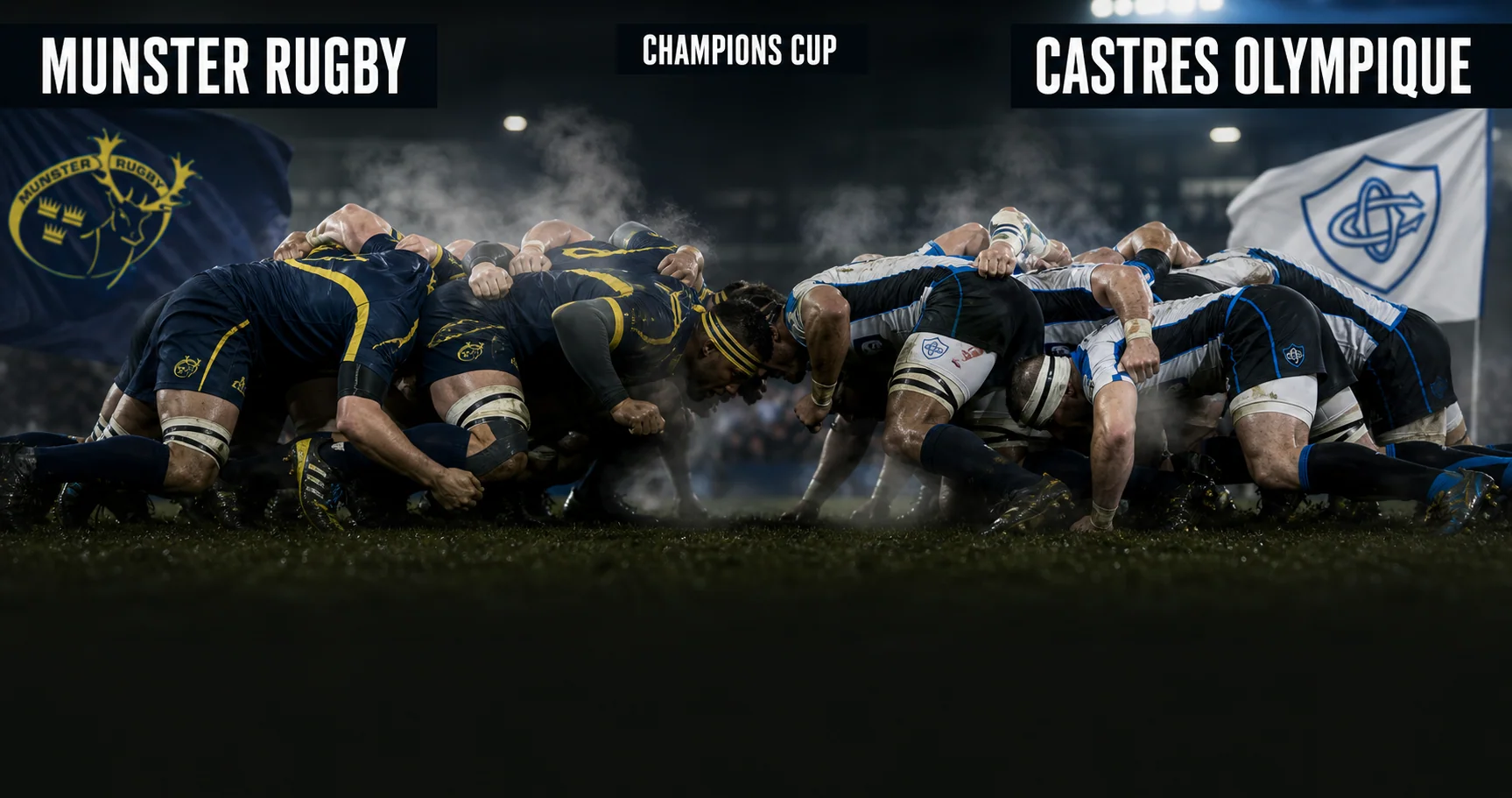 Affiche de la rencontre Munster Rugby contre Castres Olympique