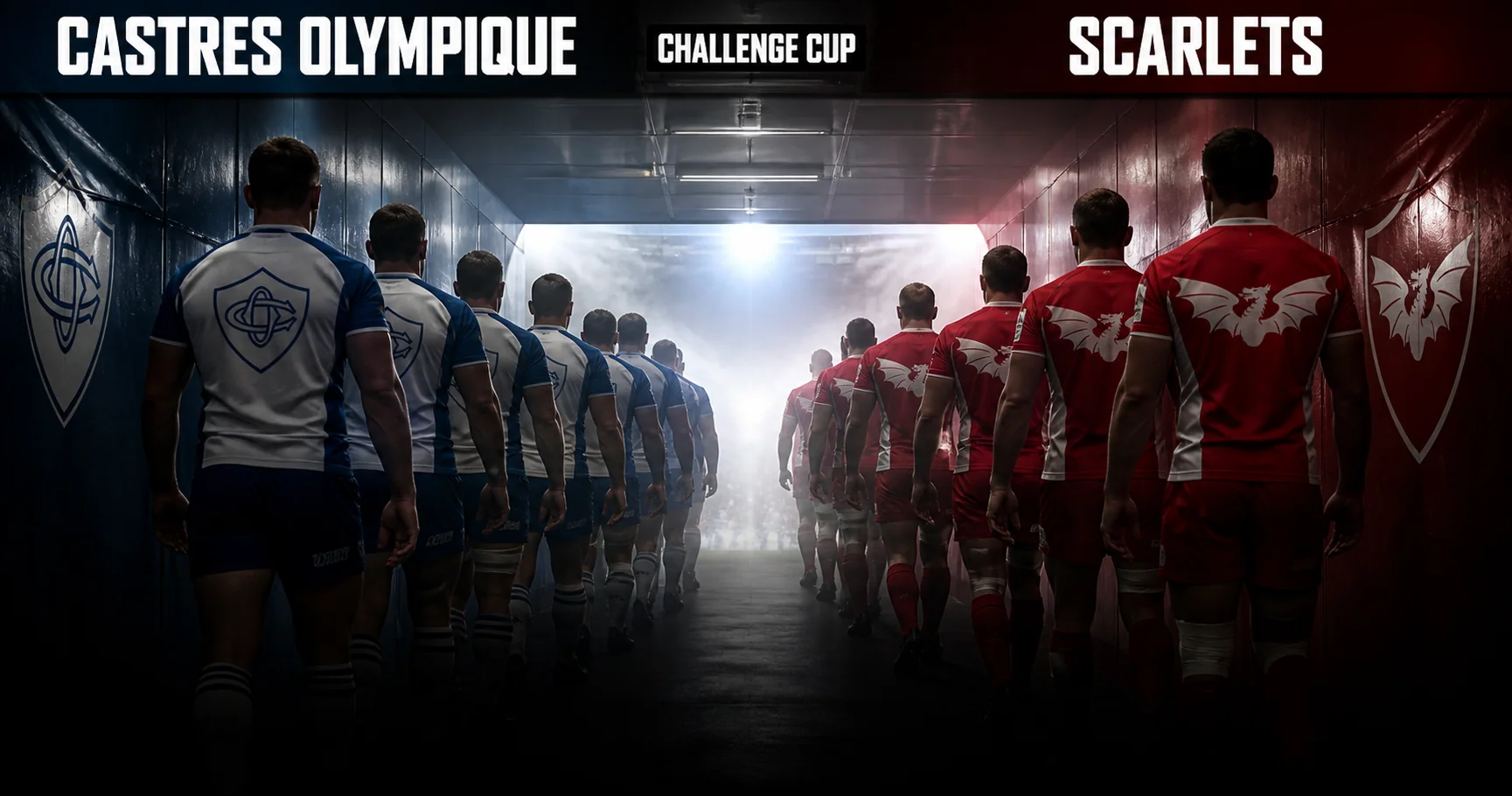 Affiche de la rencontre Castres Olympique contre Scarlets