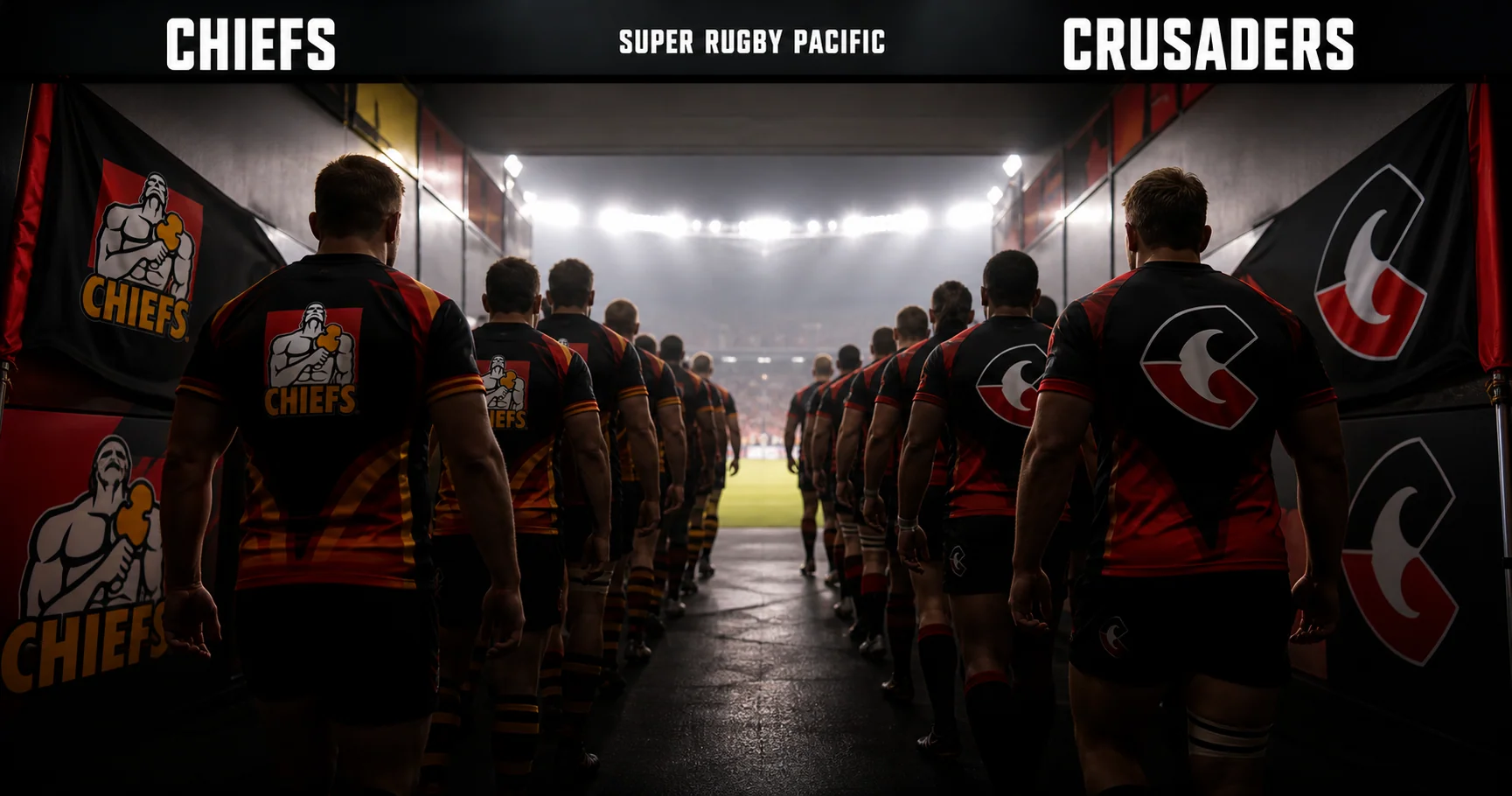 Affiche de la rencontre Chiefs contre Crusaders